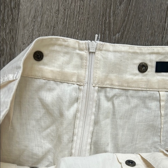 Joe’s cream linen pleated skirt. Waist 16”. EUC - Picture 4 of 6